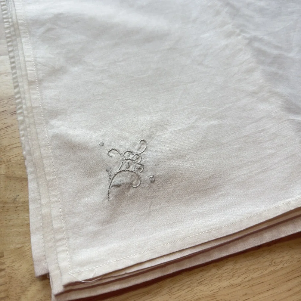 Vintage‎ Madeira Linen Tablecloth 66x98 w/ 32